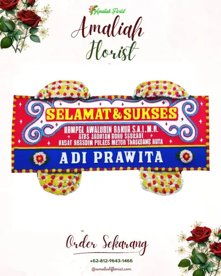 Papan Bunga Ucapan Selamat Pagojengan
