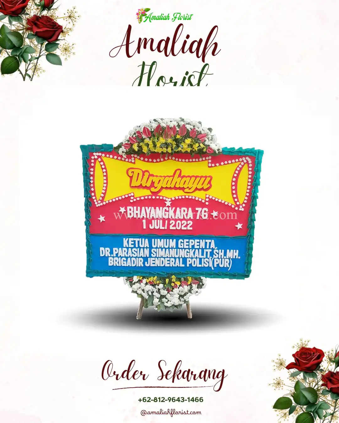 Papan Bunga HUT Ulang Tahun Pagojengan